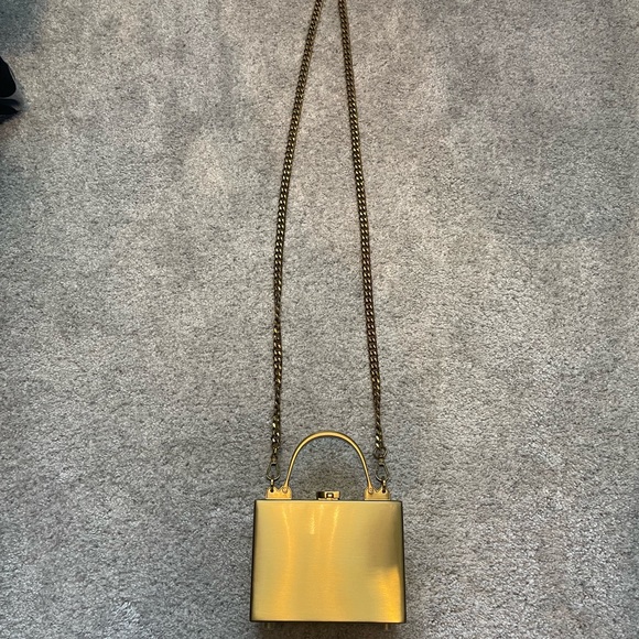 Brandon Blackwood Mini Kendrick Trunk in Gold Metal - Picture 4 of 13